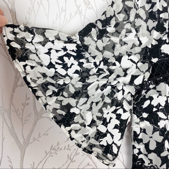 CeCe by Cynthia Ruffle Lace Alayna Floral Dress 4 - Picture 7 of 12